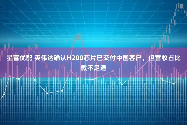 星富优配 英伟达确认H200芯片已交付中国客户，但营收占比微不足道